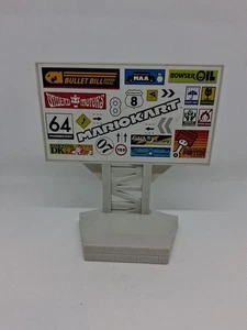 Hot Wheels Mario Kart Circuit Track Billboard Advertising Logos REPLACEMENT PART - Picture 1 of 9