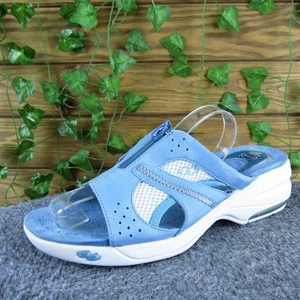 Dr. Scholl's Mujer Bahama Slide Cuero Azul Talla 8 Mediano Poco Uso 2025 - Imagen 1 de 6