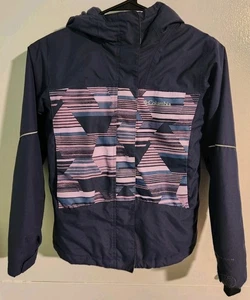 Columbia Omni Heat OutGrown Ski/Snow Jacket Blue/Pink Girls Size Small (7-8) - Picture 1 of 8