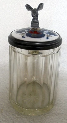 ALT Studentika Bierkrug Corps Hasso Borussia Freiburg 1877 Krug Zinn Sammelkrüge - Bild 1 von 4