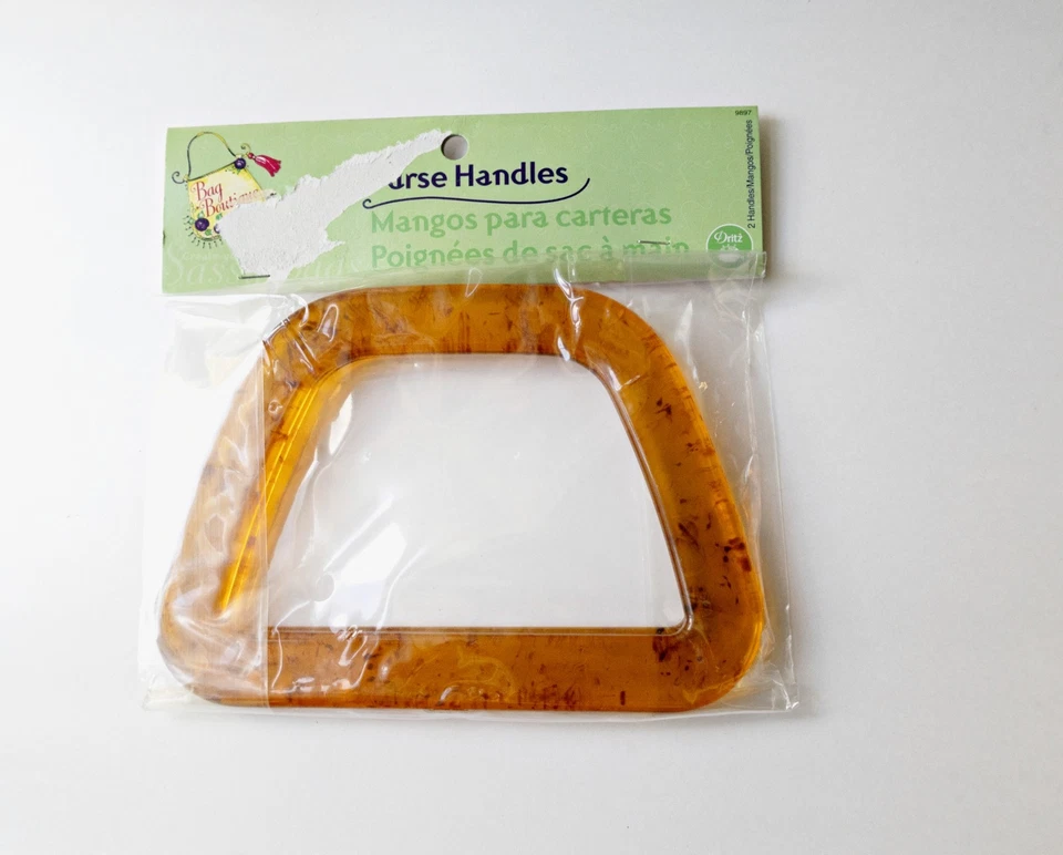 Bolso con asas de plástico con caparazón de tortuga sintético Boutique de Prim 2004 Y2K vintage Foto 1 de 4