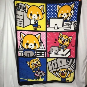 Sanrio Decke Aggretsuko Office Life Metal Comic Szene Soft Silk Touch RAR - Bild 1 von 8