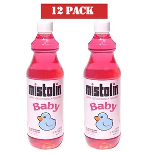 12 Pack Mistolin General All Purpose Cleaning Solution Baby Scent 28 fl oz - Picture 1 of 3