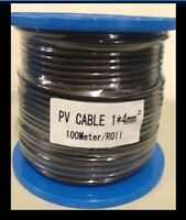 60 Meter 6mm twin Core Solar Power DC Cable PV Photovoltaic Free Postage 60m
