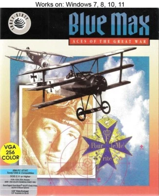 Blue Max: Aces of the Great War PC Game 1990 Windows 10 11 - Image 1 of 2
