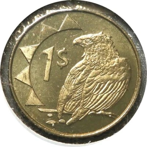 Elfe Namibia 1 Dollar 1993 Bateleur Adler - Bild 1 von 2
