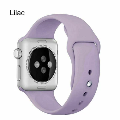 Silicone Sport iWatch Band Soft Strap for Apple Watch Series SE 6 5 4 3 2 1 - Image 1 of 4