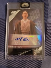 2023 TOPPS STAR WARS CHROME BLACK MING QIU AS MINAS VELTI AUTO CARD