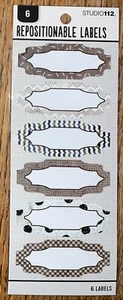 K&Company Studio 112 ~Reposition-able Labels Tags Birthday Christmas 3D Stickers - Picture 1 of 4
