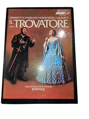 Verdi: IL Trovatore - 2 Cassettes with Booklet and Box Pavarotti London - Image 1 of 4