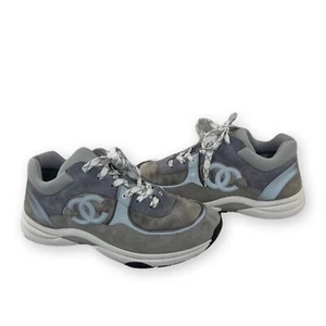 Chanel Low Top Trainer CC "Dark Grey" "3M" - Picture 1 of 20