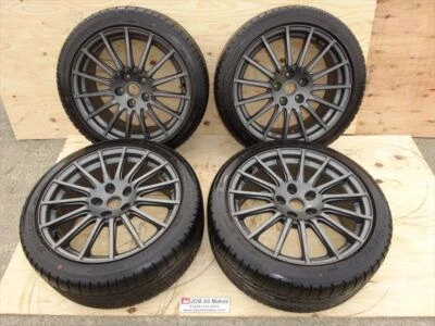 2019 SUBARU WRX STI WHEELS TIRES TPMS GREY 18INCH x 8.5J + 55 JAPAN SET #3 - Image 1 of 4