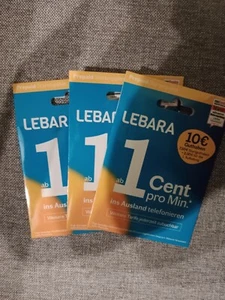 sim karte DE +49 triple lebara,lyca 10€ guthabe aktiviert Registration - Zdjęcie 1 z 1