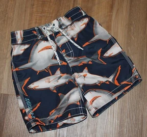 LN! Little Boy Size 4 babyGap Shark Swim Trunks Board Shorts - Picture 1 of 2