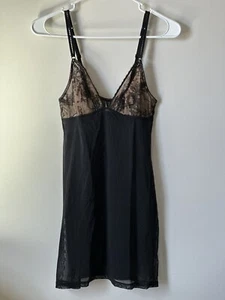 $210 La Perla Spirit Of The Heart Black Lace Chemise Slip Size Medium - Picture 1 of 8