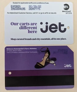 Jet - Unsere Wagen sind verschiedene Metrocard - abgelaufen, neuwertig - Bild 1 von 1