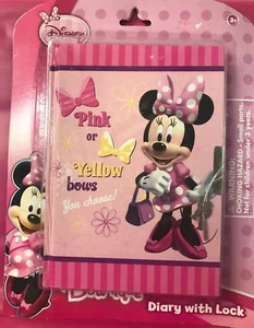Minnie Mouse Bow-tique Diary With Lock gift - Picture 1 of 1
