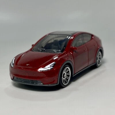 2020 Tesla Model Y Red 1:64 Scale Diecast Diorama Model Car #18 - Image 1 of 4