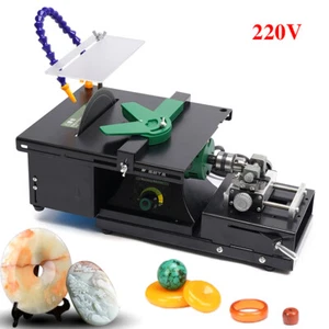 Gem Faceting Device Jade Stone Cutting Carving Punch Machine Jewelry Polisher AU - Picture 1 of 21