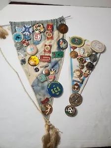Vintage Russische Wimpel Pins Sport Pinbacks Fußball Hockey Olympia 70er Jahre - Bild 1 von 19