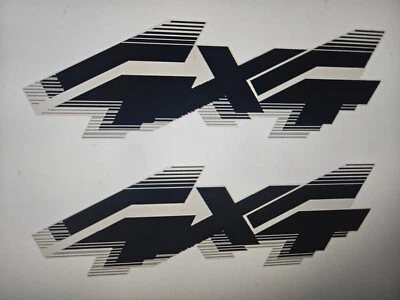 PAIR "4x4" Decals fit OBS 1992-1996 Ford F150, F250, F350, etc TOP QUALITY - Image 1 of 4