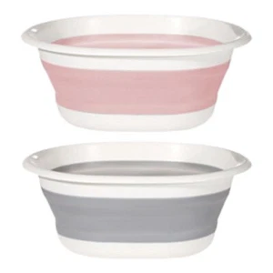 Basin Multipurpose Collapsible Washing Up Bowl Camping Travel Sink Foldable - Picture 1 of 14