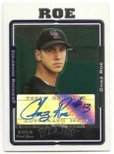 2005 Topps Chrome Chaz Roe Rockies Rookie RC First Year Auto Autograph UH 237 - Picture 1 of 1