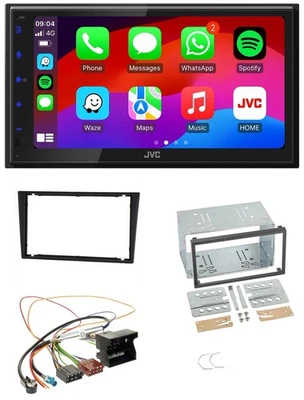 JVC Bluetooth USB MP3 2DIN DAB Autoradio für Opel Corsa C Signum Vectra B ab 200 - Bild 1 von 4