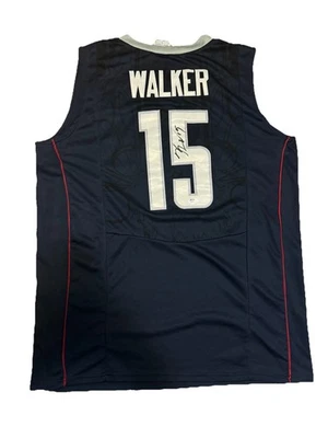 Camiseta de baloncesto Uconn autografiada firmada por Kemba Walker certificado de autenticidad PSA/DNA Foto 1 de 3