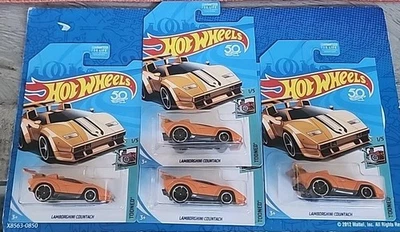 Hot Wheels Tooned Lamborghini Countach Orange Toys r Us 2018 lote exclusivo de 4 Foto 1 de 4