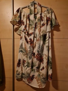 Sommerkleid 42 Bunt Carmenausschnitt Primark Neuwertig - Bild 1 von 2