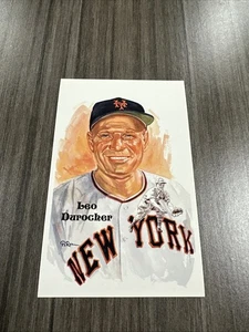 Leo Durocher New York Giants unsignierte Perez Steele Postkarte 1994 12. Serie - Bild 1 von 3