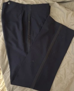 USAF Air Force Blue Mess Dress Pants Trousers 34” Waist 34” Length Excellent - Picture 1 of 4