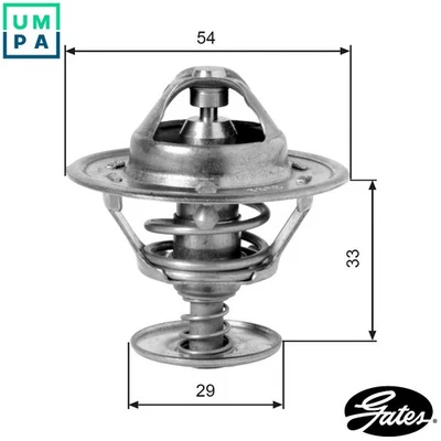 THERMOSTAT COOLANT TH12988G1 FOR DAIMLER XJ/40/81 LAND ROVER DEFENDER/Wagon 6.0L - Image 1 of 4