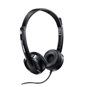 O-Rapoo H100 Wired Stereo Headsets HD Voice Microphone Volume Adjustment 3.5mm - Photo 1/1