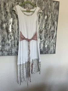 IAN MOSH Multilayered Maxi Casual Cotton Dress Cottagecore Boho-Sz 4-Medium - Picture 1 of 8