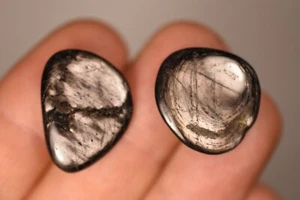2 *HYPERSTHENE* Tumbled Stones 2cm 6.7g Natural Stone, Negativity - Picture 1 of 18