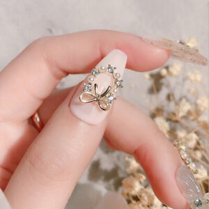 3D strass cristal nail art guirlande perle dangle charmes décoration des ongles de Noël