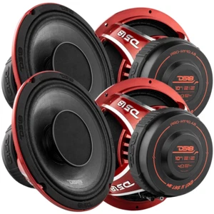 4x DS18 10" 2-Way Loudspeakers with Drivers - PRO-HY10.4B 350 Watts Rms 4-ohm - Picture 1 of 7