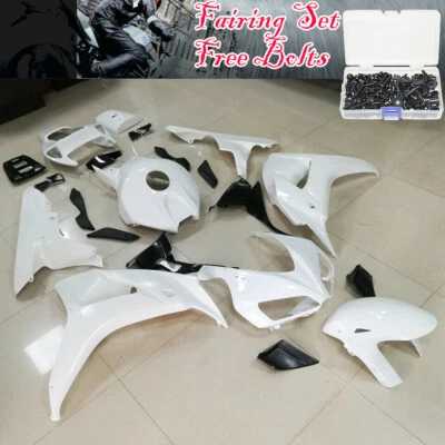 Unpainted ABS Plastic Fairing Kit For Honda CBR1000RR 2006 2007 Bodywork + Bolts Foto 1 de 4