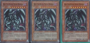 YUGIOH! RED-EYES BLACK METAL DRAGON X3 - UNLIMITED SUPER RARE PP01-EN015  - Picture 1 of 1
