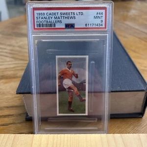 STANLEY MATTHEWS PSA 9 1959 CADET SWEETS LTD. #44 FOOTBALLERS MINT - Picture 1 of 2