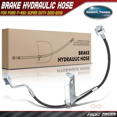 Manguera hidráulica de freno delantero izquierdo para Ford F-450 Super Duty 2010-2015 2016 Foto 1 de 4