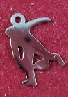 Sterling Silver Charm  Football Player  Silhoutte