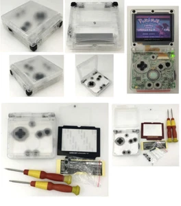 NEW Clear White Shell Housing Case Cover For Nintendo Game Boy Advance SP GBA SP - Picture 1 of 18