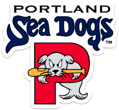 Calcomanía adhesiva troquelada de vinilo Portland Sea Dogs (AA Red Sox) MiLB *Envío gratuito Foto 1 de 2