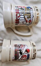 Baseball Mark McGuire 2 Different Ceramic Creame Color Mugs - See Pics