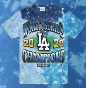 LOS ANGELES DODGERS 2020 WORLD SERIES CHAMPIONS TRI DYE '47 TEE Size Large - Picture 1 of 2