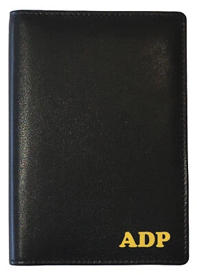 123 CHEAP CHECKS Personalized Monogrammed Leather RFID Passport Wallet