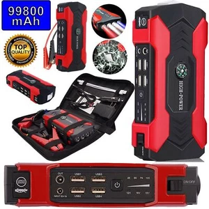 Car Jump Starter 99800mAh Booster Jumper Box Power Bank Battery Charger Portable - Picture 1 of 28